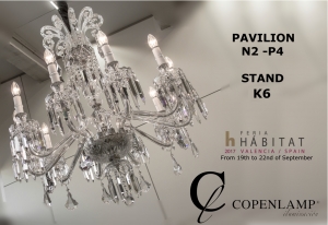 Copenlamp va a asistir a la feria Habitat 2017 en Valencia.