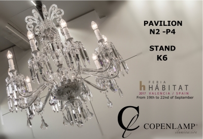 Copenlamp va a asistir a la feria Habitat 2017 en Valencia.