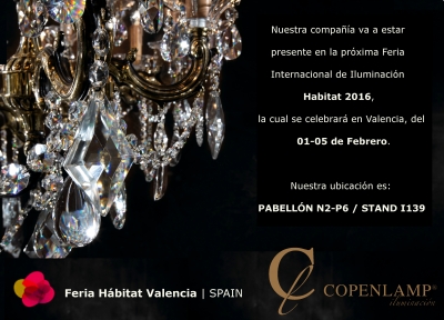 Copenlamp va a asistir a la feria HABITAT Valencia 2016